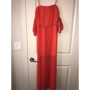 BRAND NEW ORANGE SUMMER DRESS
